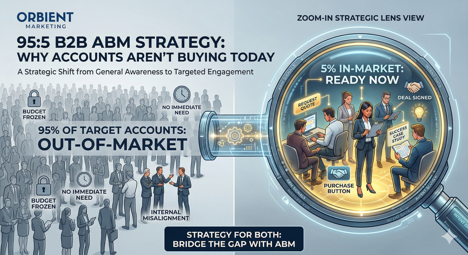 The 95-5 Rule in B2B: Why 95% of Your Target Accounts Are’nt Buying Today 