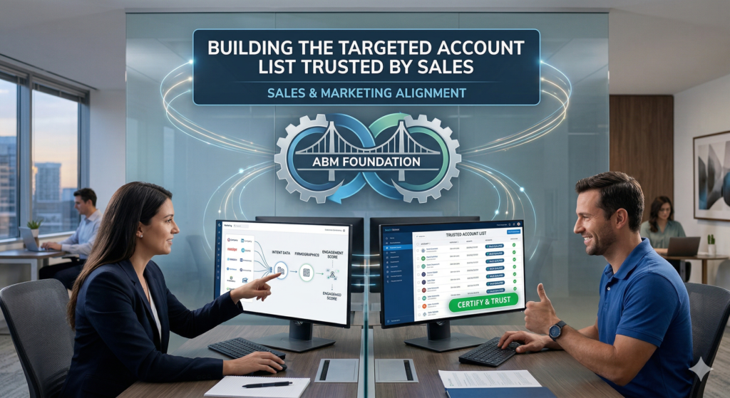 Building the targeted account list trusted by Sales ; Sales and Marketing Alignment